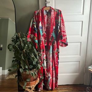 NWOT Vintage 1980s Hand Stitched Authentic Traditional Japanese Kimono